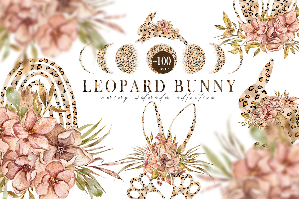 Kids Leopard Bunny collection, an Animal Illustration by Tiana Geo (Photo 1 of 14)