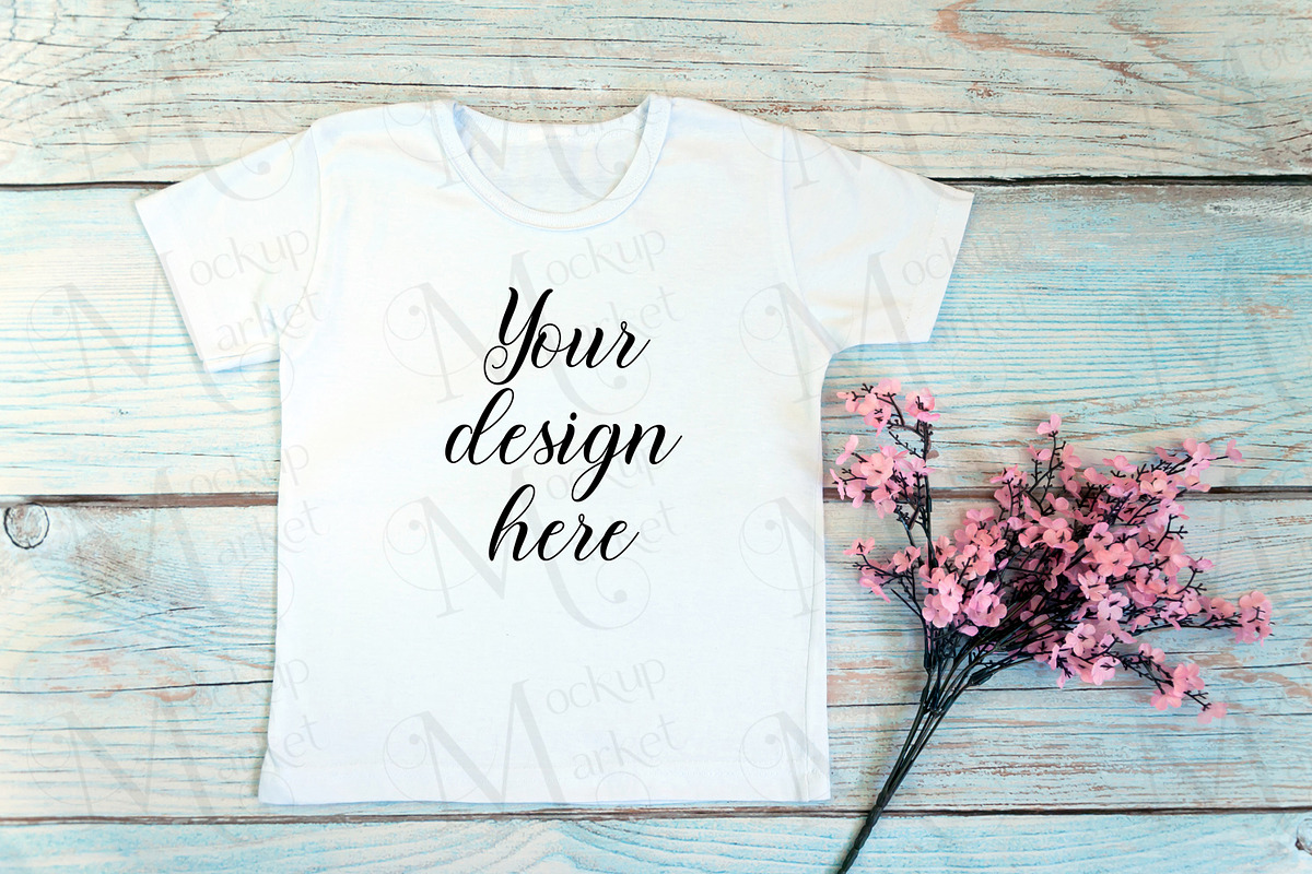 18 Kids White t-shirt Mockup bundle., a Print Template by MockupMarket (Photo 17 of 19)
