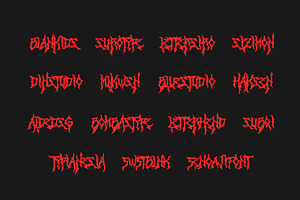 Zamruds Black Metal Font