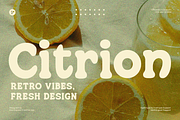 Retro Vibes Rounded Serif - Citrion, a Serif Font by roomspace creative lab (Thumbnail 13 of 13)