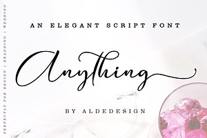 Anything Script 8 Fonts