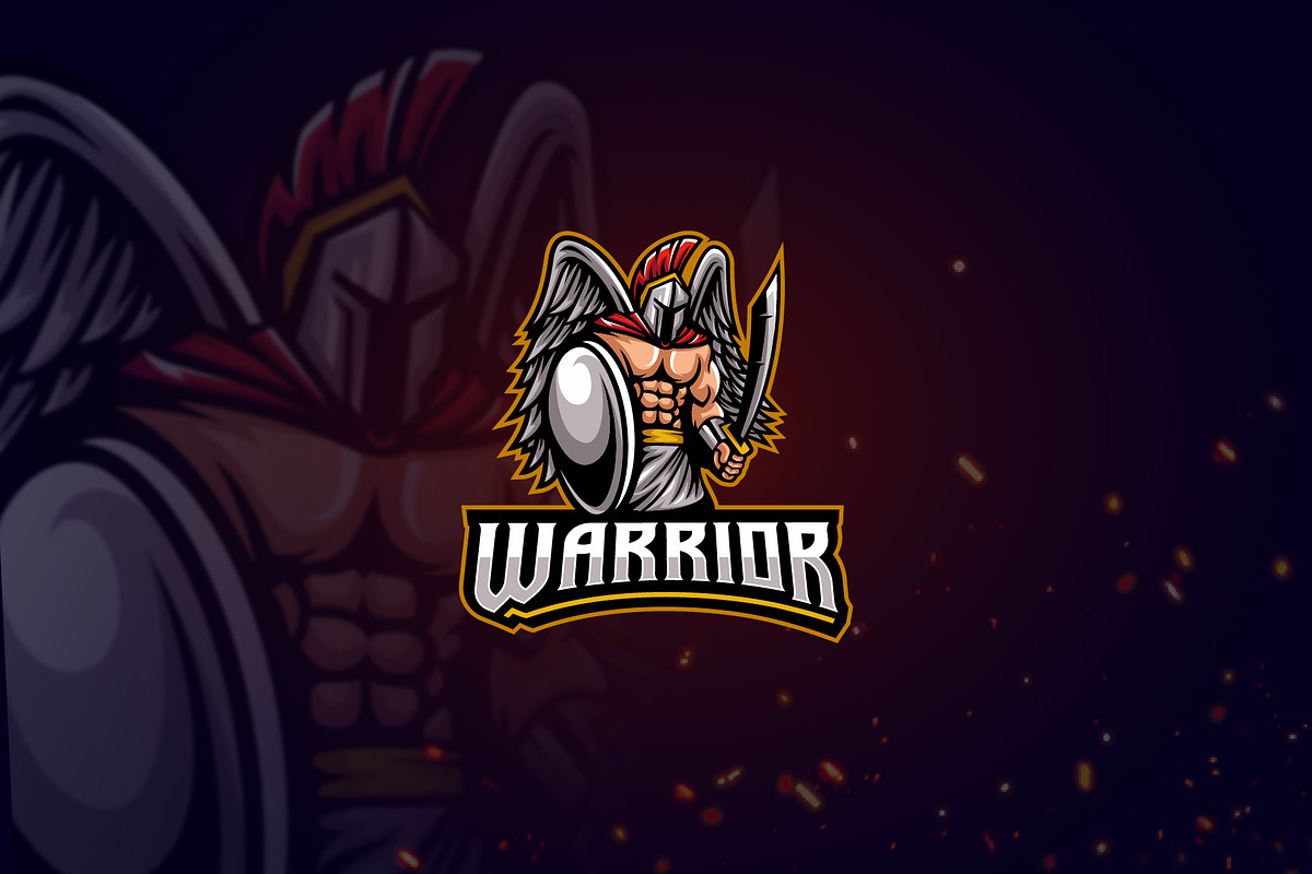 Spartan Fighter Mascot sports Logo, a Branding & Logo Template by Agung_cs