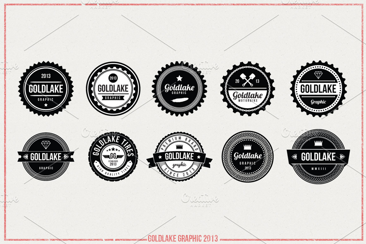 20 Circle Badges preview 2