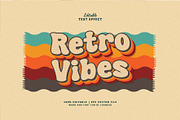 Text Effect Retro Vibes, a Layer Style Add-On by Navy Graphic (Thumbnail 1 of 2)