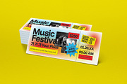 White  Music Festival Flyer Set, a Card Template by graphicook (Thumbnail 2 of 3)