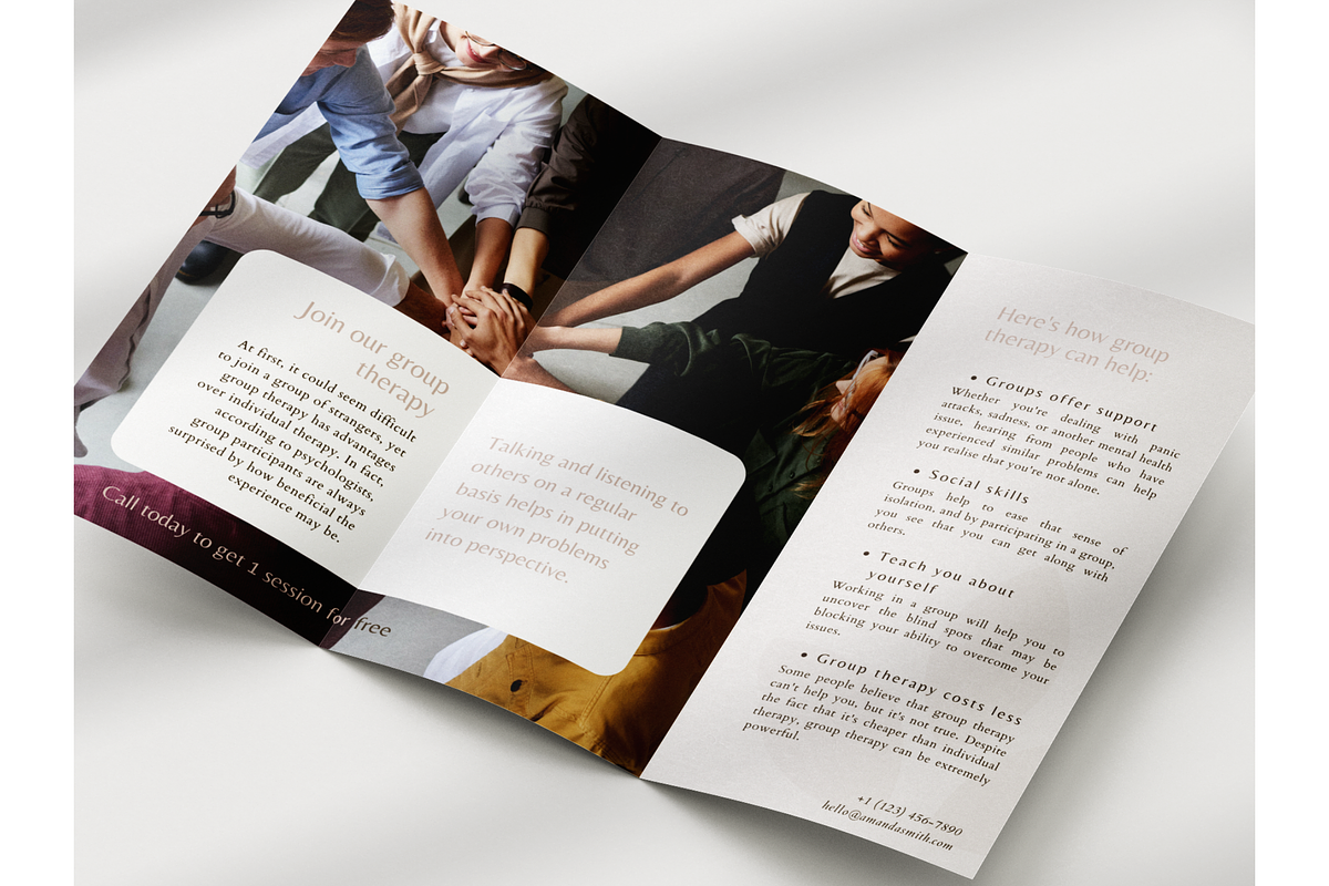 Psychologist Therapist Brochure, a Marketing Template by PatternLab. (Photo 8 of 8)