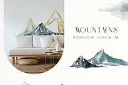 Foggy mountains forest Watercolor, an Illustration by Yuliya Derbisheva (Thumbnail 8 of 13)