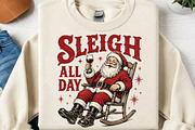 Vintage Sleigh All Day Christmas PNG, a Seasonal Illustration by Canvas Craft (Thumbnail 2 of 6)