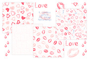 Love set. Hearts kisses doodle, an Object Graphic by antuanetto (Thumbnail 4 of 5)