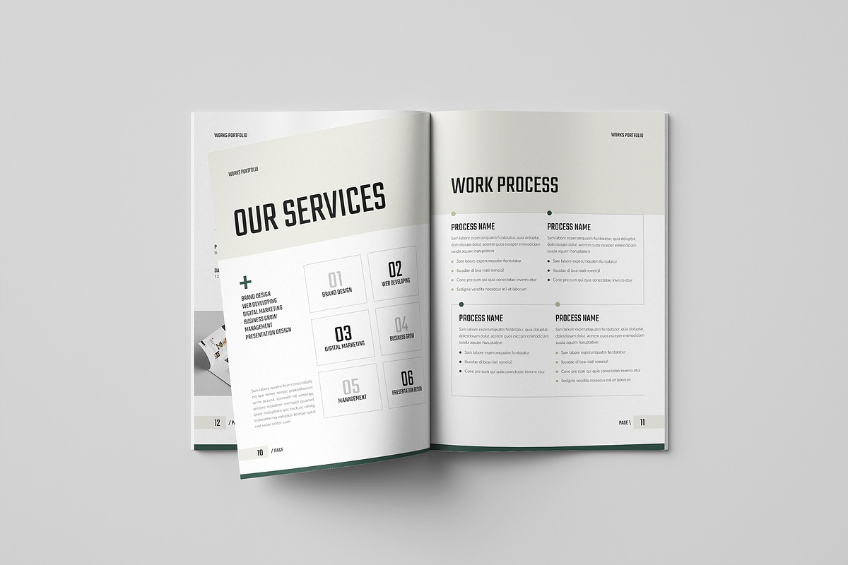 Works | Portfolio Template, a Brochure Template by Spark_Creative (Photo 6 of 15)
