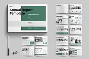 Annual Report Template Landscape, a Brochure Template by E-Type (Thumbnail 1 of 7)