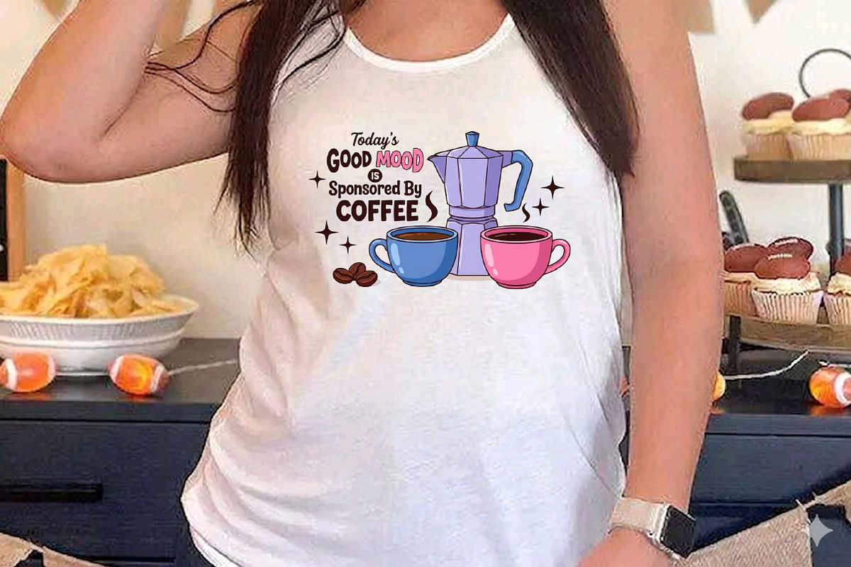 Coffee Quote Sublimation PNG, a Seasonal Illustration by Designking (Photo 4 of 4)