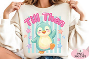 Till Then Penguin Last Day of School, a Seasonal Illustration by Daily.Designs (Thumbnail 2 of 5)