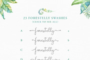 Forestelly familly + swashes, a Script Font by Rad Fonts (Thumbnail 2 of 4)