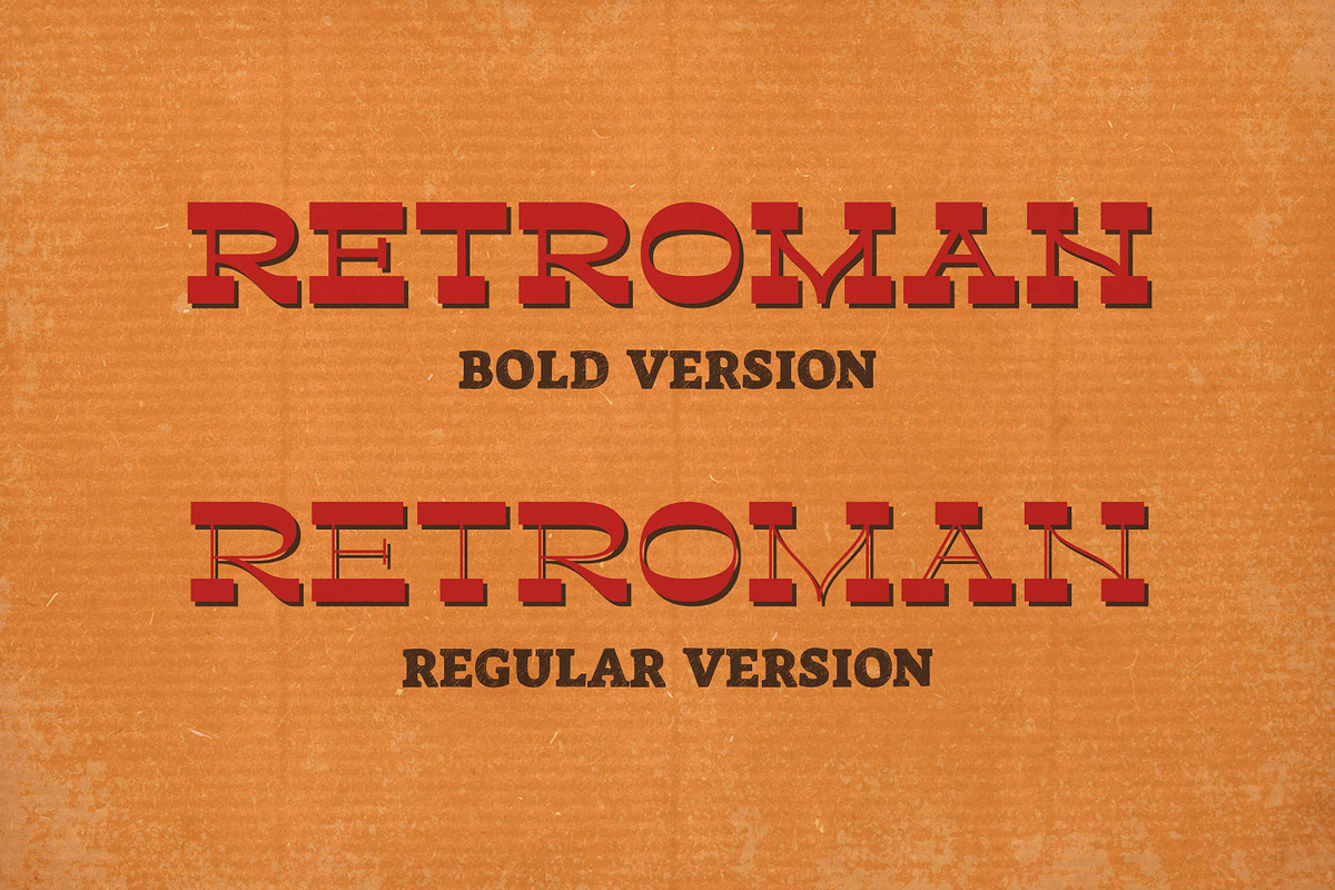 Retroman - Vintage Slab, a Slab Serif Font by Almarkhatype (Photo 8 of 10)