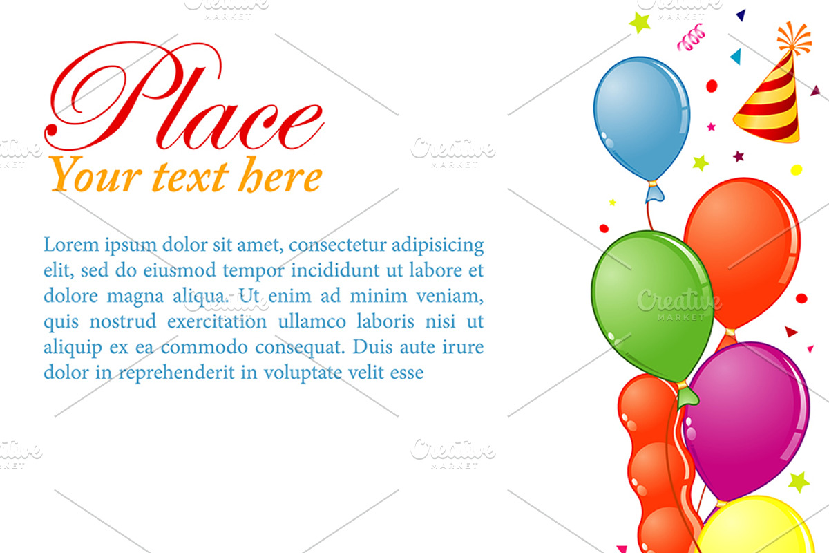 Birthday, Carnival, Christmas Decor, a Decorative Illustration by TAlex (Photo 3 of 6)