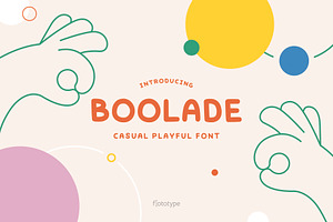 Boolade | Casual playful font