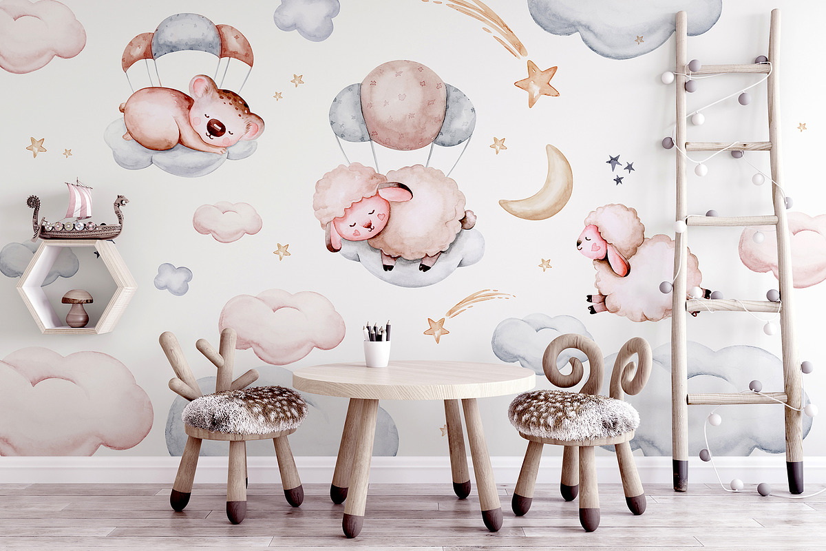 Sweet dreams watercolor collection, an Animal Illustration by Peace ART (Photo 16 of 17)