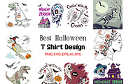 Best Halloween T Shirt Design, a Print Template by Studio Retouch (Thumbnail 1 of 11)
