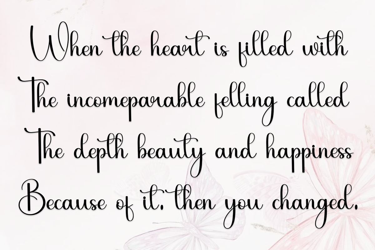 Beauty, a Script Font by InermediaSTUDIO (Photo 7 of 8)