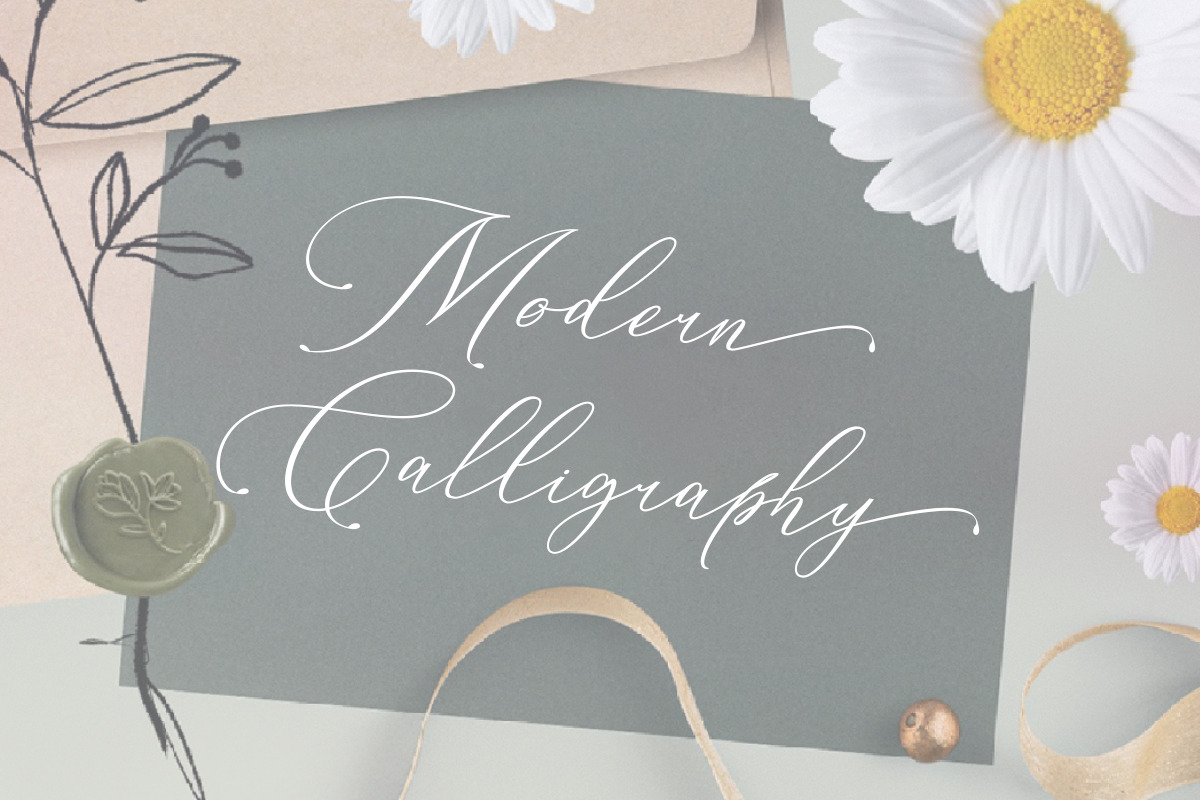 Konesta - Modern Calligraphy Script, a Script Font by Romiecreative (Photo 5 of 10)