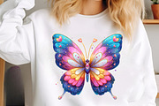 Glitter butterfly sublimation clipar, an Illustration by SinaCreation (Thumbnail 5 of 8)