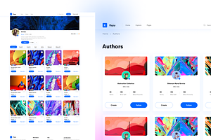 NFT's Author Pages UI KIT