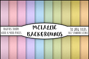 10 Beautiful Metallic Backgrounds, a Texture Graphic by Love Pretty Mockups (Thumbnail 1 of 4)