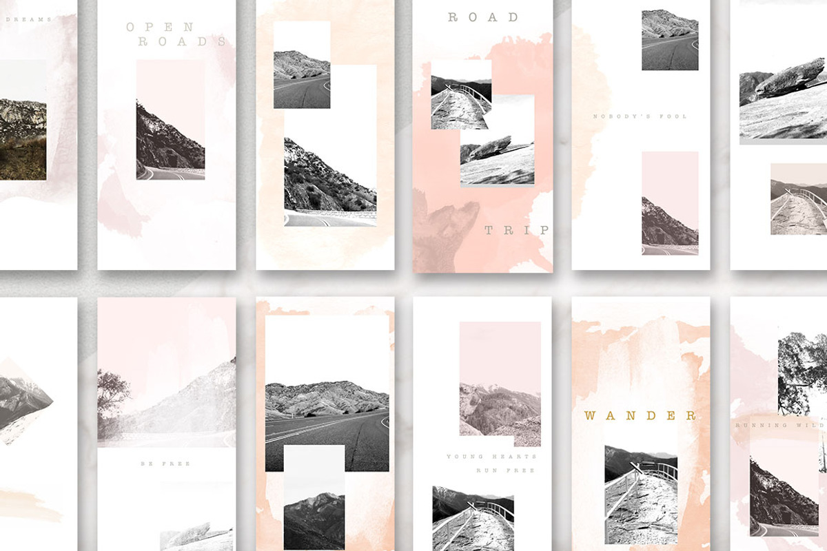 Wander Instagram Social Pack, a Social Media Template by Aloha Philly (Photo 4 of 4)