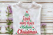 Joy Love Hope Peace Believe Christma, a Seasonal Illustration by Rose Art (Thumbnail 4 of 4)