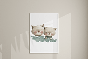 20 Christmas Cat Clipart, an Animal Illustration by Pati Charm Studio (Thumbnail 7 of 8)