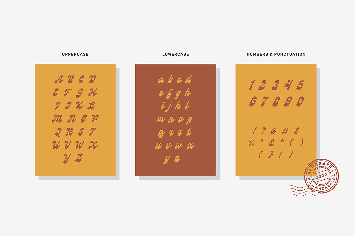 Aerogate Script, a Script Font by Wacaksara Co. (Photo 7 of 13)