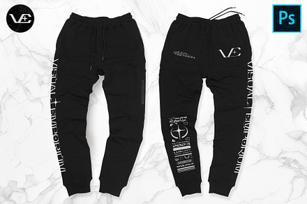 PREMIUM FLAT JOGGER MOCKUP, a Bottom Mockup by visualemporium