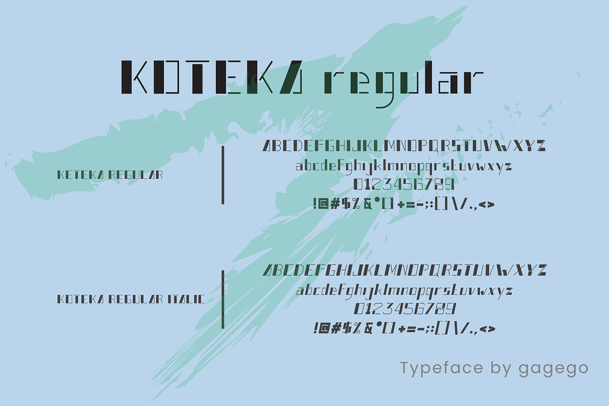 KOTEKA FONT, a Sans Serif Font by gagego (Photo 3 of 4)