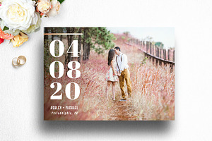 Save The Date Photo Card | 002