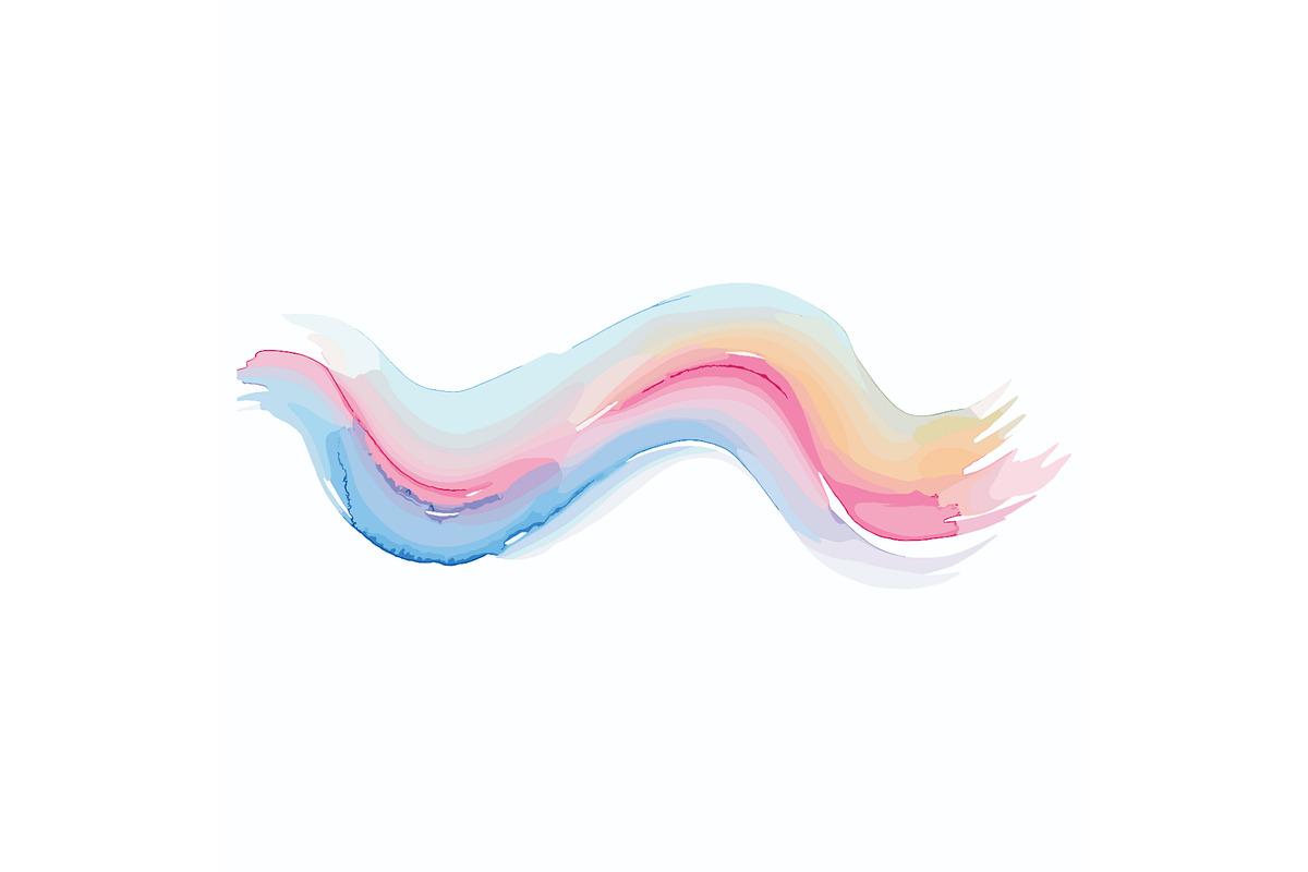 Abstract Watercolor Brush Strokes, a Decorative Illustration by Designer_Momina (Photo 10 of 11)