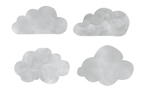 Watercolour Clouds Set 1 Procreate