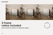 Square Leaning Frame Mockup 1x1, a Household Mockup by mockupize (Thumbnail 2 of 7)