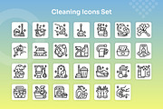 Cleaning Icons Set - Line, an Outline Icon by Kmg Design (Thumbnail 2 of 2)