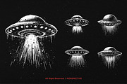 10 Bundle Dark Art UFO Plane Alien, an Illustration by Morspective (Thumbnail 5 of 7)