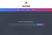 Hosting Responsive One Page Theme, a HTML Template by IceTemplates (Thumbnail 1 of 3)