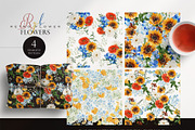Watercolor flower - Retro flower RYB, an Illustration by Beigetime (Thumbnail 8 of 10)