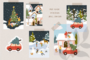 Christmas winter houses clipart, an Animal Illustration by LukaJreym (Thumbnail 9 of 15)