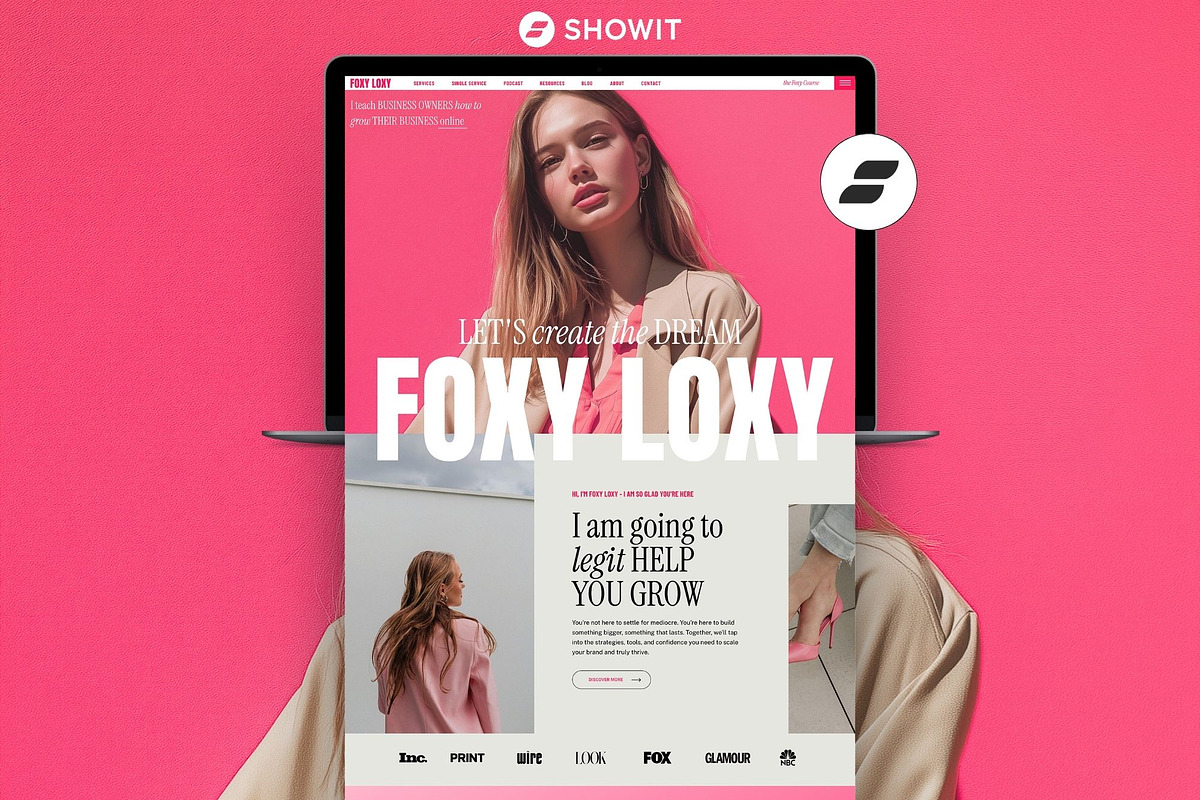 Showit Website Template for Coaches, a Websites & App Template by Superhero Design Co. (Photo 1 of 6)