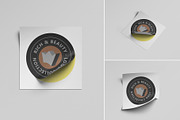 Rounded Sticker Mockup, a Packaging Mockup by Tahtagraphic (Thumbnail 2 of 6)