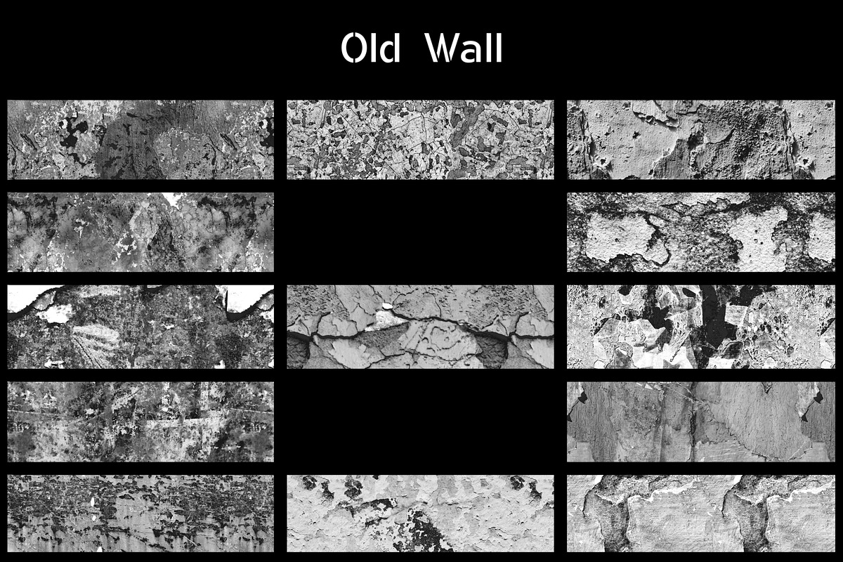 100+ Peeling Wall Texture Brushes, a Brush Add-On by TheWhiteCatLab (Photo 6 of 12)