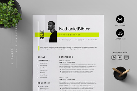 Resume/CV, a Resume Template by Reuix Studio