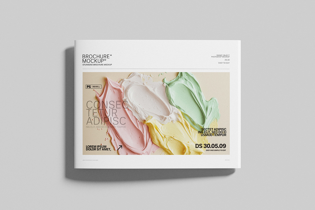 US Letter Landscape Brochure Mockup, a Books & Magazine Mockup by Toasin Studio (Photo 6 of 8)