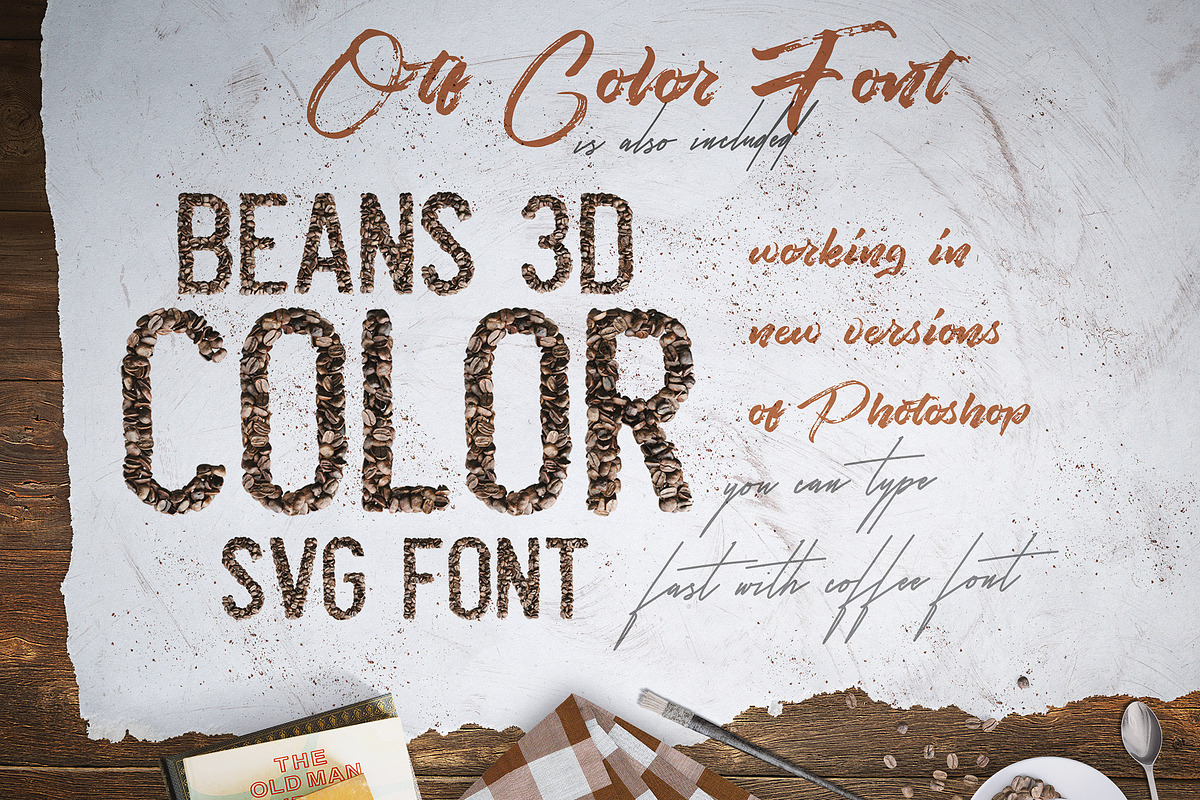 Coffee Beans - Font & Lettering, a Graphic by TVartworks (Photo 8 of 10)