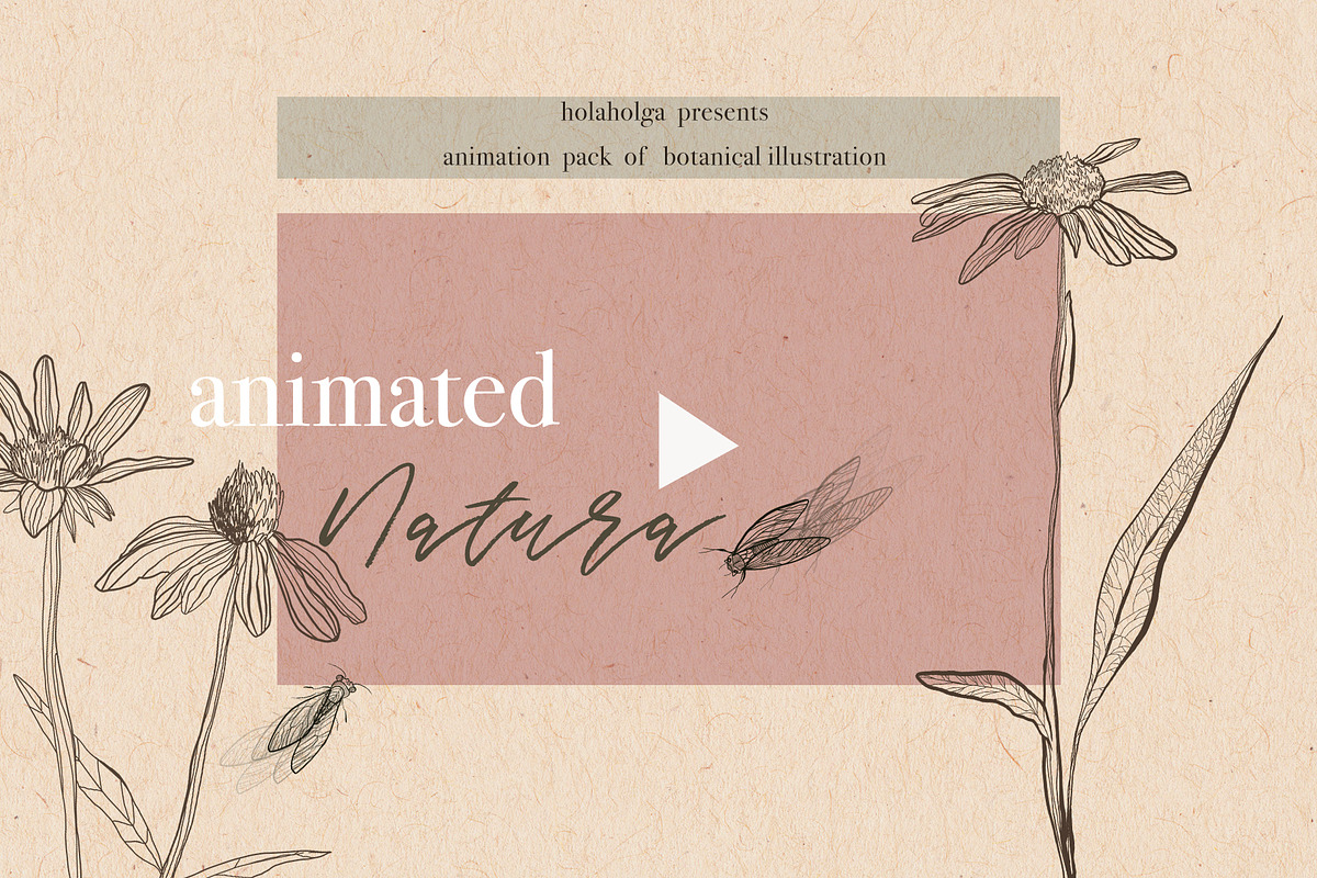 Animated NATURA handmade graphic, an Illustration by holaholga (Photo 1 of 10)